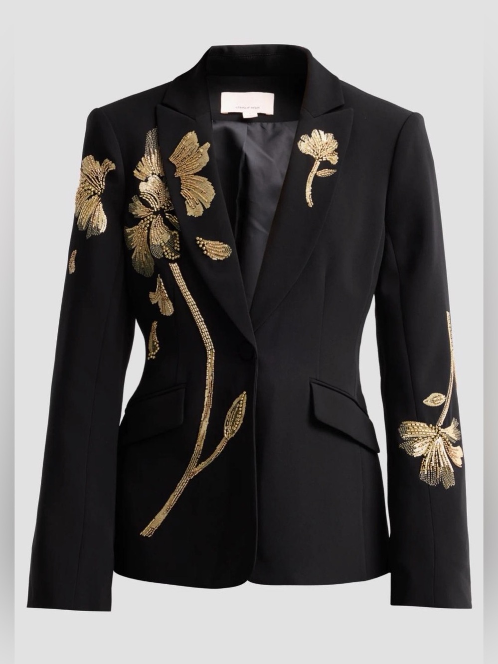 Cinq à Sept Cheyenne Peony Beaded Blazer